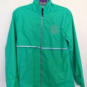 Charles River Green Raincoat, S